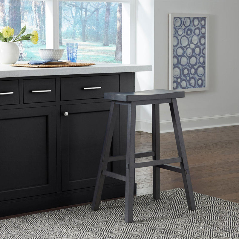  Liberty Furniture Industries Inc. Creations II 38-B1830 Sawhorse Stool - Slate IMAGE 6