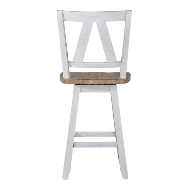  Liberty Furniture Industries Inc. Lindsey Farm 62WH-B250324 Counter Height Swivel Chair IMAGE 4