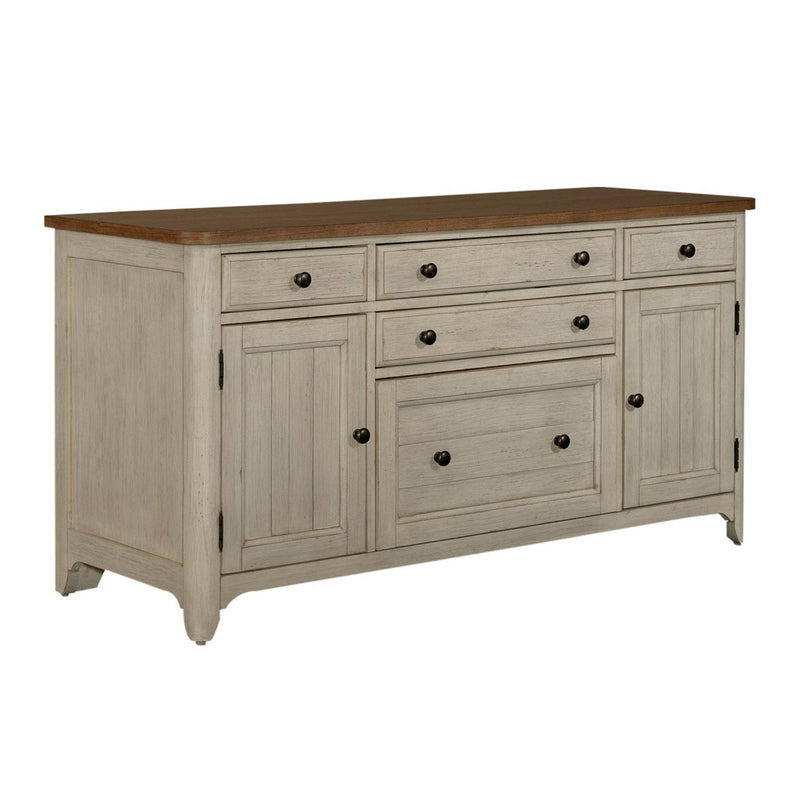  Liberty Furniture Industries Inc. Farmhouse Reimagined 652-HO120 Credenza IMAGE 2