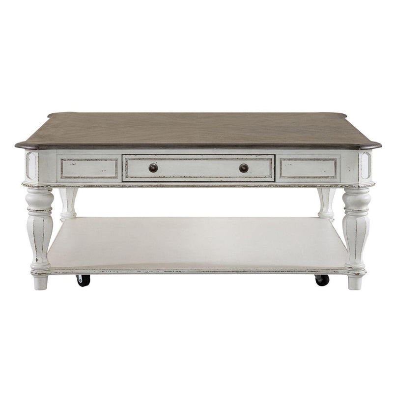  Liberty Furniture Industries Inc. Magnolia Manor 244-OT1014 Oversized Square Cocktail Table IMAGE 1