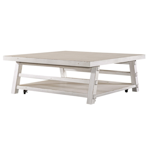  Liberty Furniture Industries Inc. Modern Farmhouse 406W-OT1014 Oversized Square Cocktail Table IMAGE 1