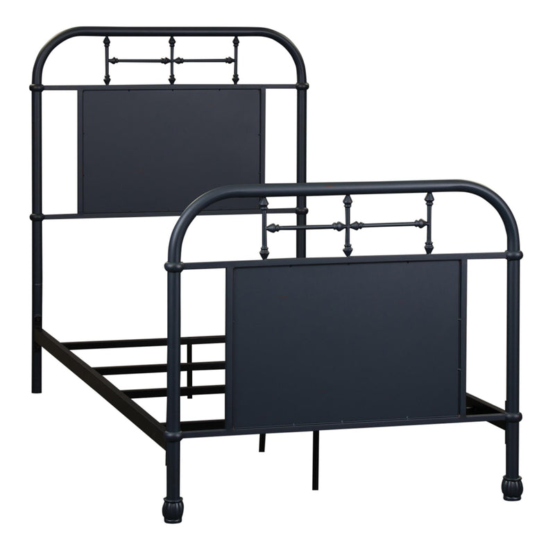  Liberty Furniture Industries Inc. Vintage 179-BR11HFR-N Twin Metal Bed - Navy IMAGE 1