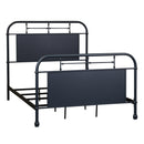  Liberty Furniture Industries Inc. Vintage 179-BR17HFR-N Full Metal Bed - Navy IMAGE 1