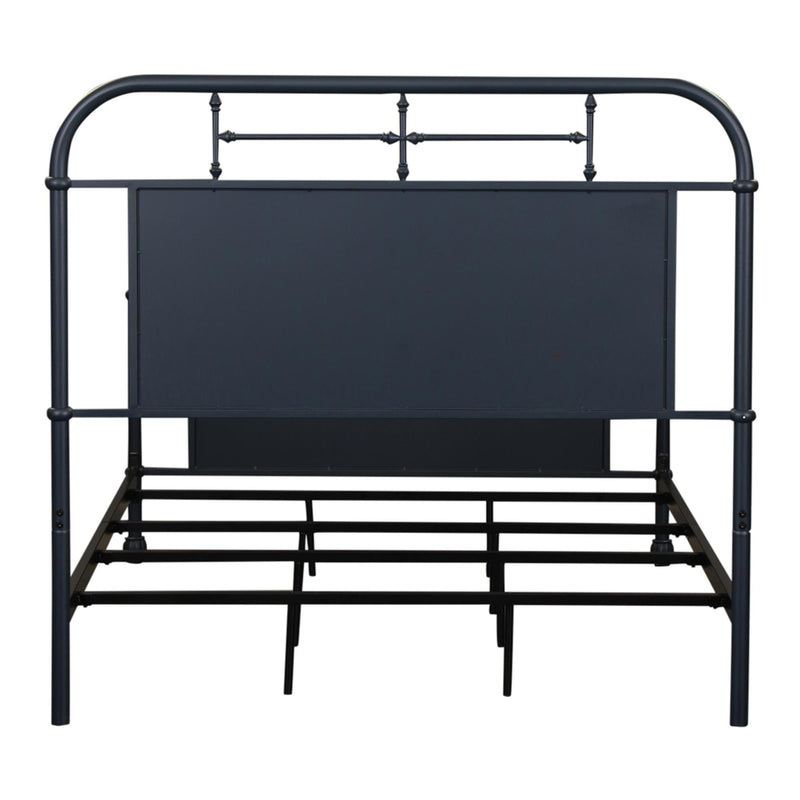  Liberty Furniture Industries Inc. Vintage 179-BR17HFR-N Full Metal Bed - Navy IMAGE 4
