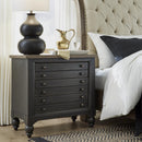  Liberty Furniture Industries Inc. Americana Farmhouse 615-BR62-B Bedside Chest with Charging Station - Black IMAGE 1