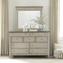  Liberty Furniture Industries Inc. Ivy Hollow 457-BR-DM Dresser & Mirror IMAGE 1