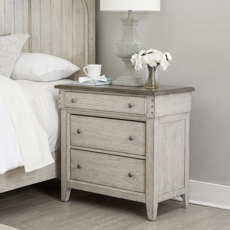  Liberty Furniture Industries Inc. Ivy Hollow 457-BR62 3-Drawer Bedside Chest with Charging Station IMAGE 1
