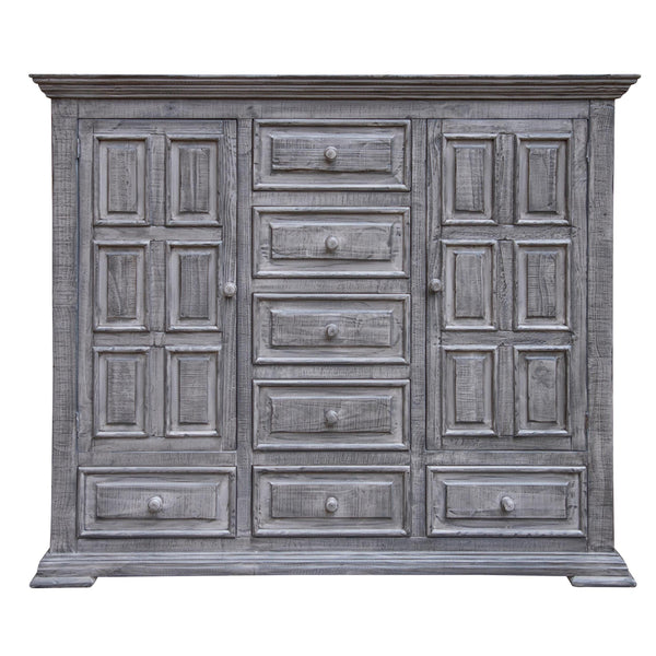 International Furniture Direct Terra Gray 7-Drawer Chest IFD1041MUL IMAGE 1