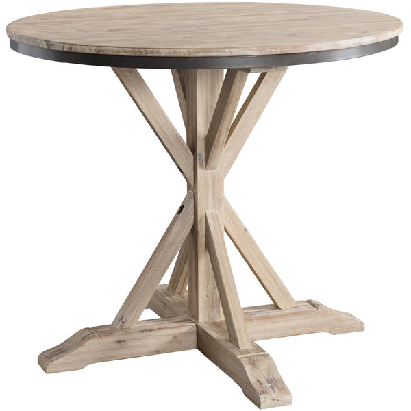 Elements International Round Callista Counter Height Dining Table with Pedestal Base LCL100CT IMAGE 1