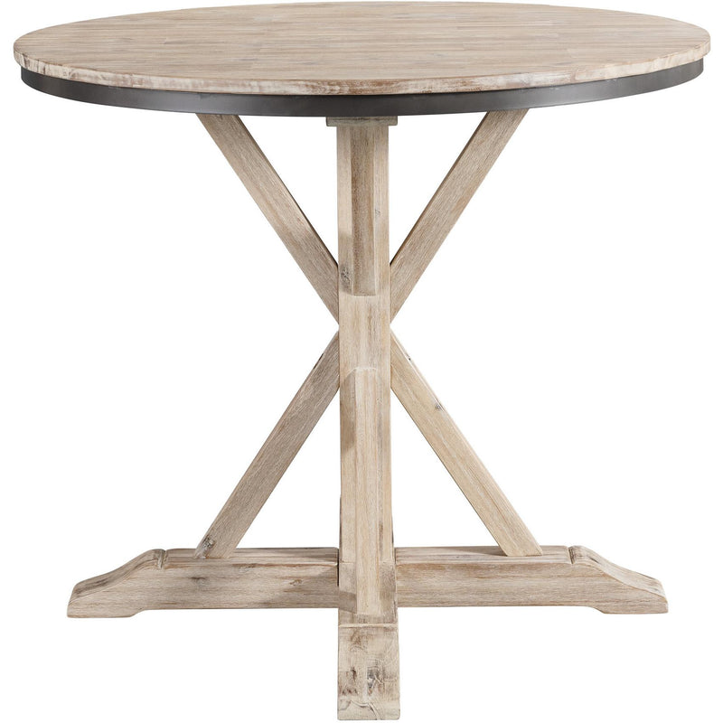 Elements International Round Callista Counter Height Dining Table with Pedestal Base LCL100CT IMAGE 2