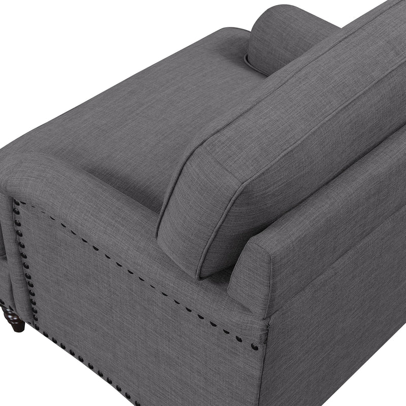 Elements International Abby Stationary Fabric Chair UBB090100E IMAGE 6