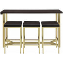 Elements International Harper 4 pc Pub Height Dinette CTHP100BTSP IMAGE 2