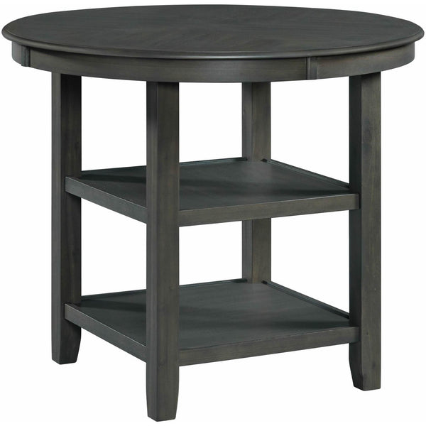 Elements International Round Amherst Counter Height Dining Table with Pedestal Base DAH350CT IMAGE 1
