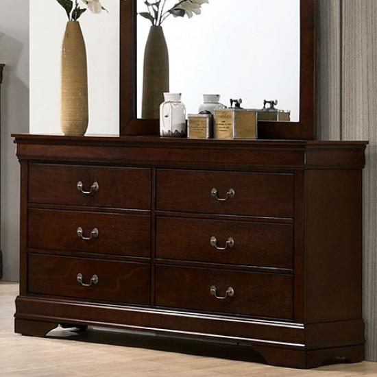 Furniture of America Louis Philippe 6-Drawer Dresser CM7966CH-D IMAGE 1