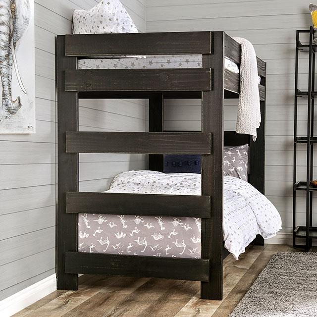Furniture of America Kids Beds Bunk Bed AM-BK100BK-BED-SLAT IMAGE 6