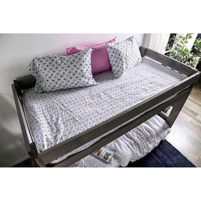 Furniture of America Kids Beds Bunk Bed AM-BK100GY-BED-SLAT IMAGE 4