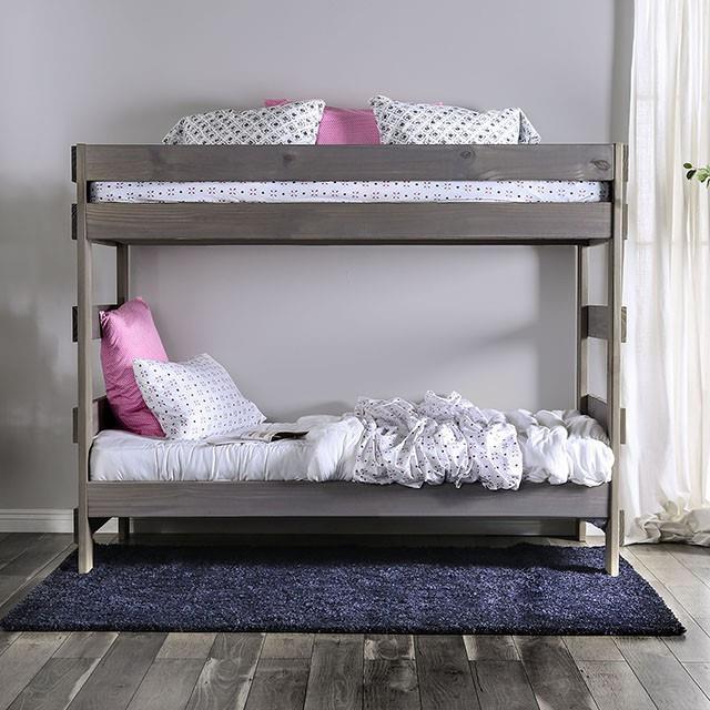 Furniture of America Kids Beds Bunk Bed AM-BK100GY-BED-SLAT IMAGE 5
