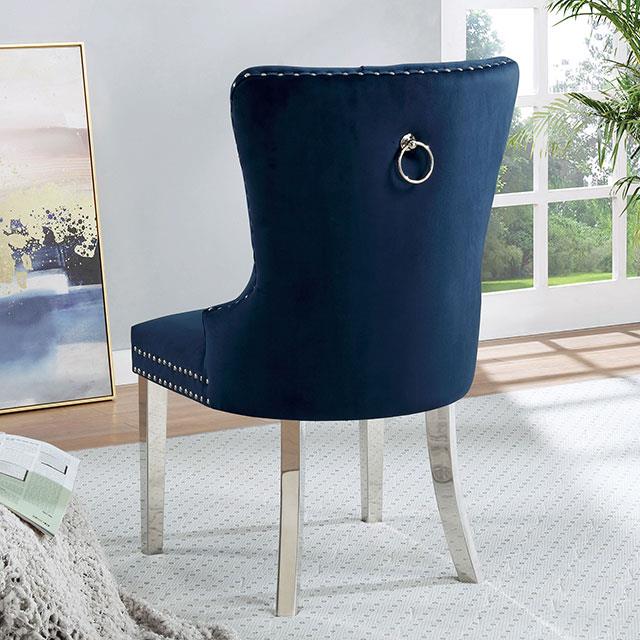 Furniture of America Jewett Stationary Fabric Accent Chair CM-AC261NV-2PK IMAGE 2