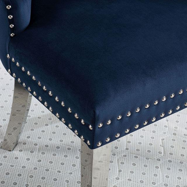 Furniture of America Jewett Stationary Fabric Accent Chair CM-AC261NV-2PK IMAGE 3