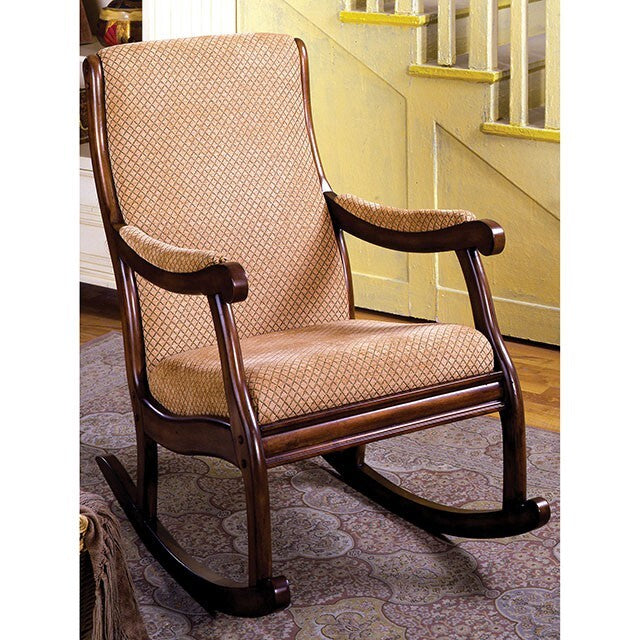 Furniture of America Liverpool Rocking Fabric Accent Chair CM-AC6408 IMAGE 2