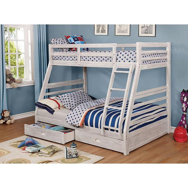 Furniture of America Kids Beds Bunk Bed CM-BK588BWH-BED IMAGE 1