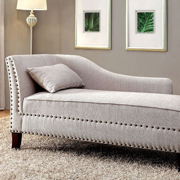 Furniture of America Stillwater Fabric Chaise CM-CE2185BG IMAGE 1