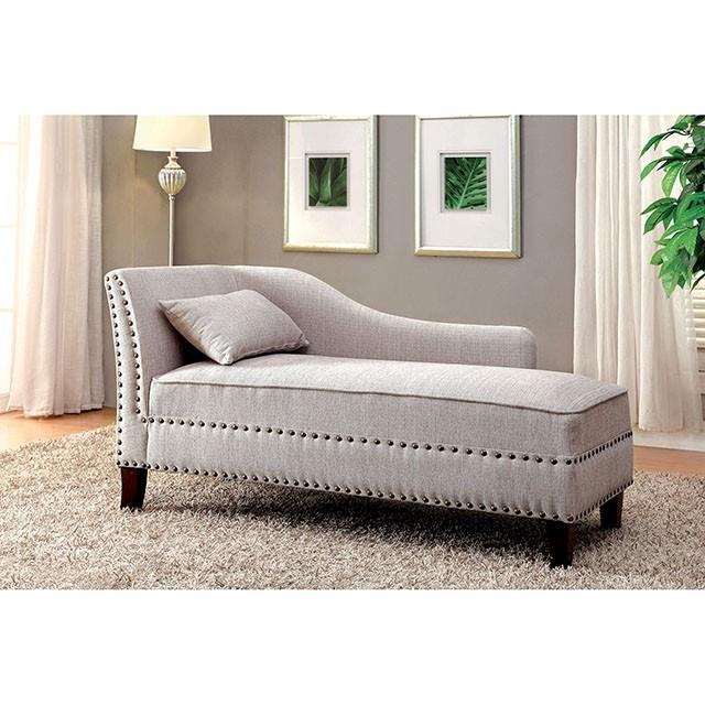 Furniture of America Stillwater Fabric Chaise CM-CE2185BG IMAGE 2