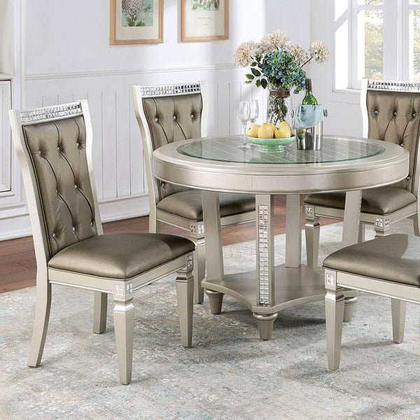 Furniture of America Round Adelina Dining Table CM3158RT IMAGE 1