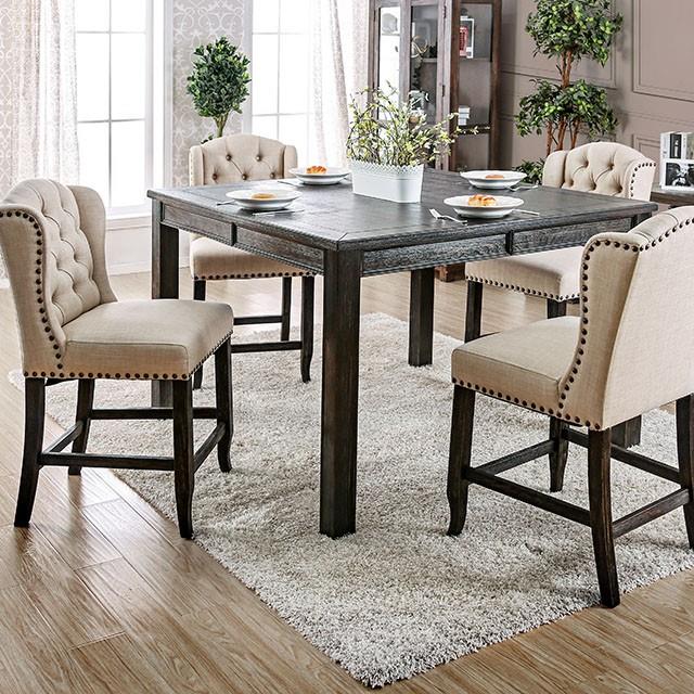 Furniture of America Sania Counter Height Dining Table CM3324BK-PT-54-VN IMAGE 9