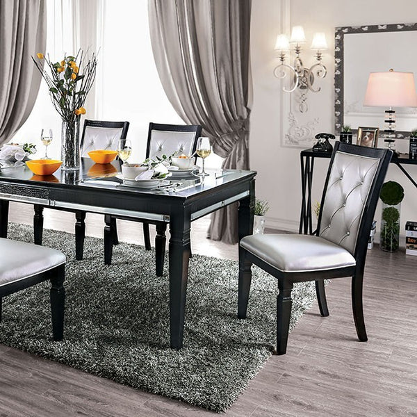 Furniture of America Alena Dining Table CM3452BK-T IMAGE 1