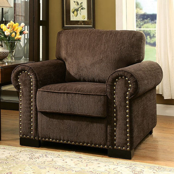 Furniture of America Rydel Stationary Fabric Chair CM6127CH IMAGE 1