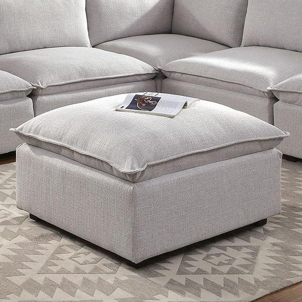 Furniture of America Arlene Fabric Ottoman CM6547-OT IMAGE 1