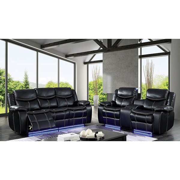 Furniture of America Sirius Power Reclining Leather Look Sofa CM6567-SF IMAGE 1