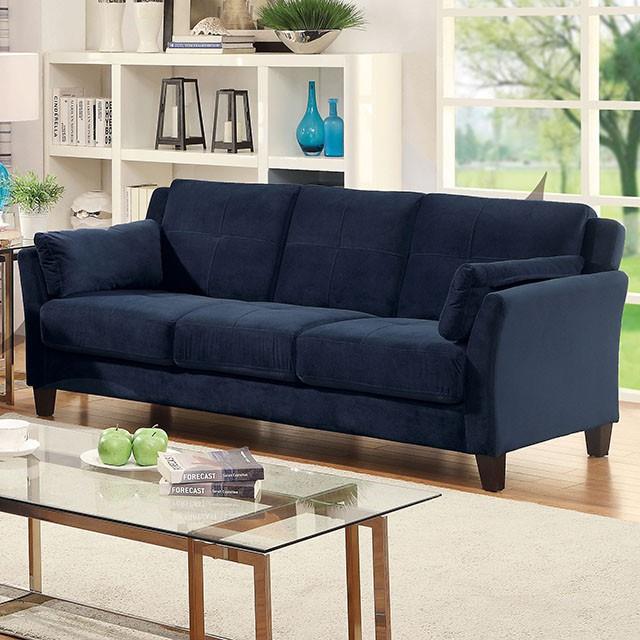 Furniture of America Ysabel Stationary Fabric Sofa CM6716NV-SF-PK IMAGE 3
