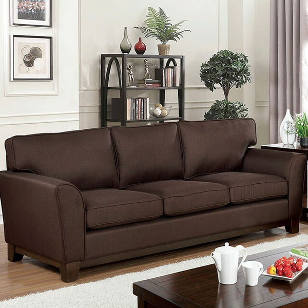 Furniture of America Caldicot Stationary Fabric Sofa CM6954BR-SF IMAGE 1