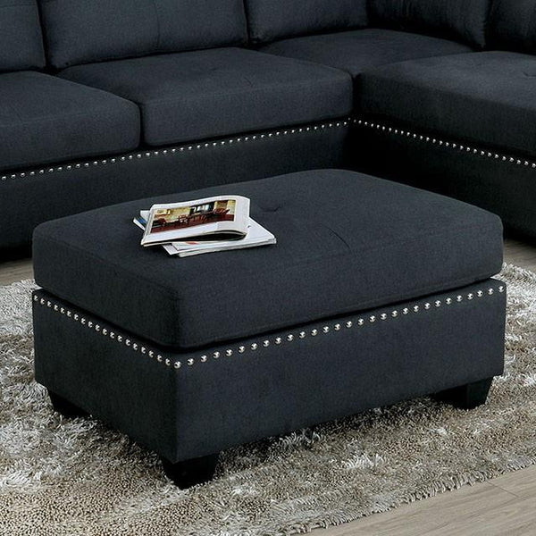 Furniture of America Lita Fabric Ottoman CM6966-OT IMAGE 1