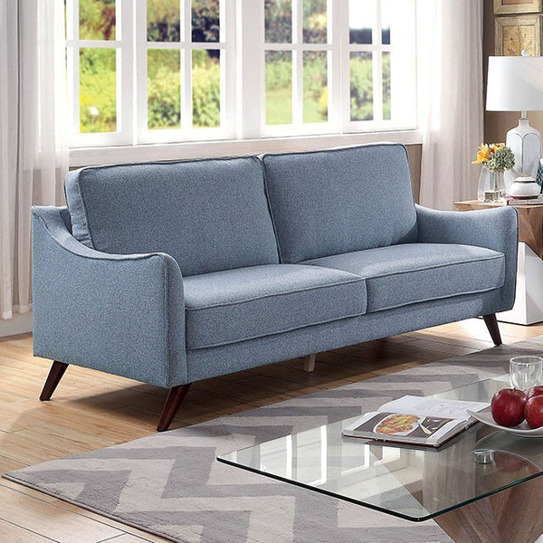 Furniture of America Maxime Stationary Fabric Sofa CM6971BL-SF IMAGE 1