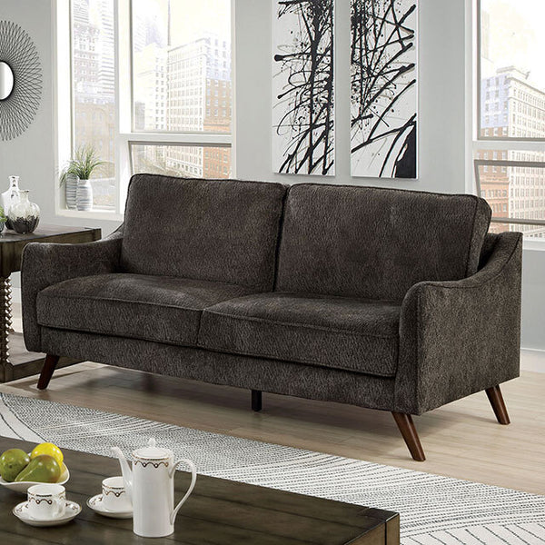 Furniture of America Maxime Stationary Fabric Sofa CM6971DG-SF IMAGE 1