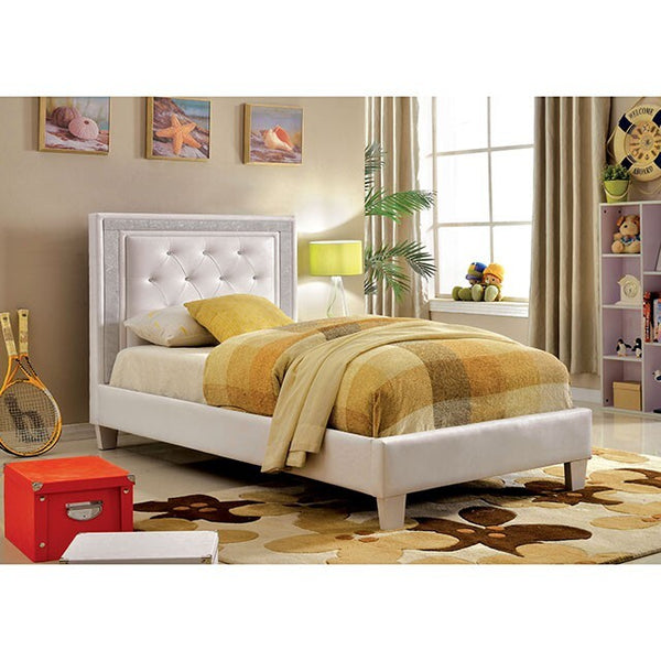 Furniture of America Lianne Twin Bed CM7217WH-T-BED-VN IMAGE 1