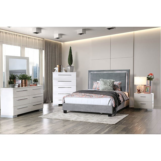 Furniture of America Erglow Twin Bed CM7695GY-T-BED-VN IMAGE 2