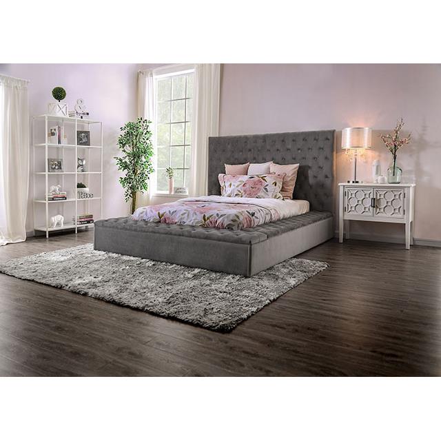 Furniture of America Golati King Bed CM7895GY-EK-BED IMAGE 2