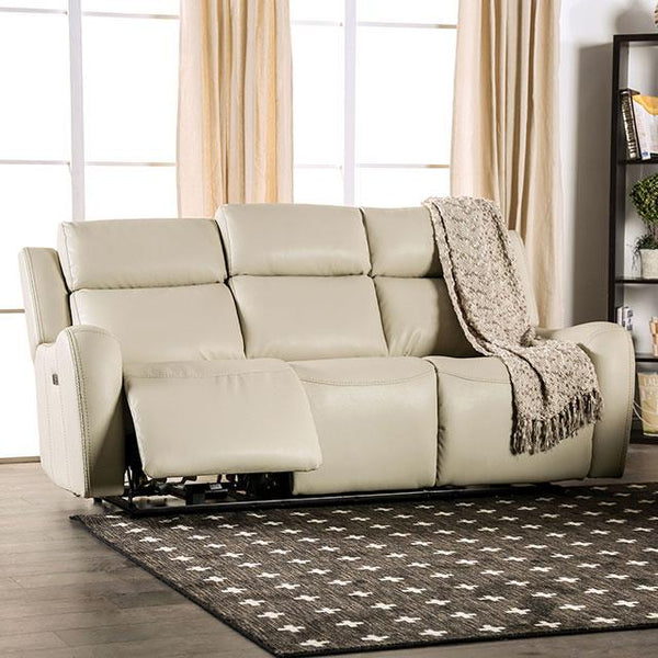 Furniture of America Barclay Power Reclining Leather Look Sofa CM9907-SF IMAGE 1
