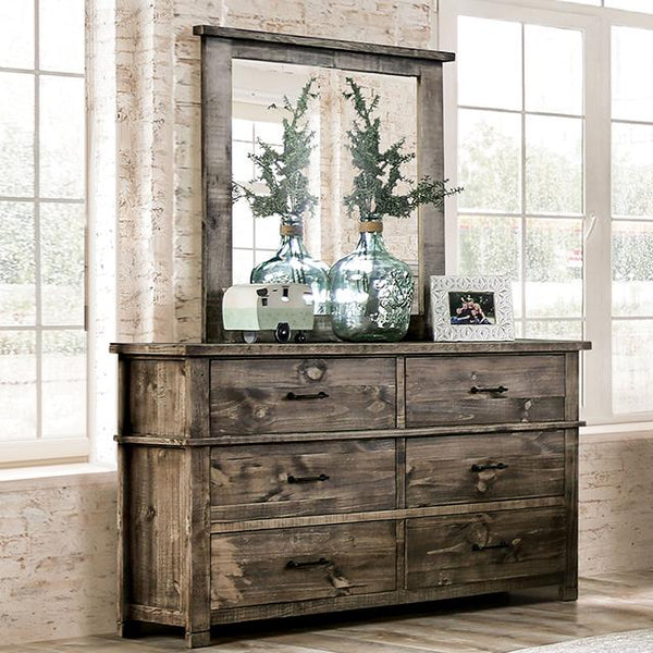 Furniture of America Woodburn 6-Drawer Dresser EM7071BR-D IMAGE 1