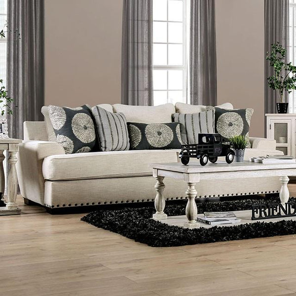 Furniture of America Germaine Stationary Fabric Sofa SM1283-SF IMAGE 1