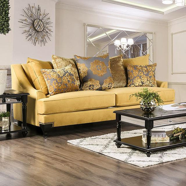 Furniture of America Viscontti Stationary Fabric Sofa SM2201-SF IMAGE 1