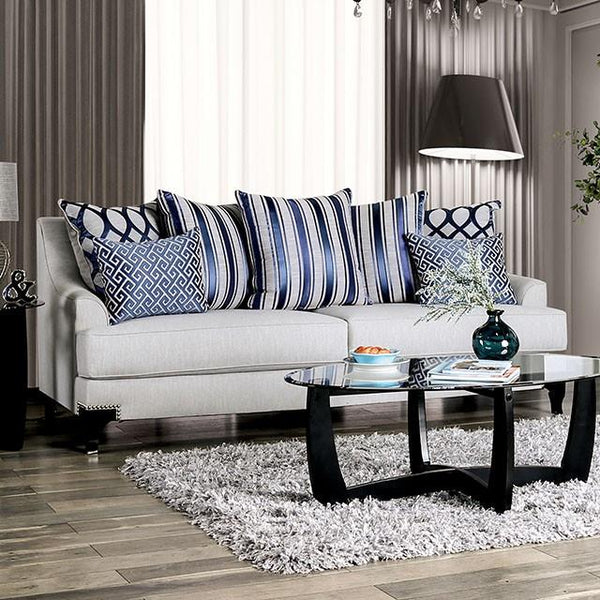 Furniture of America Sisseton Stationary Fabric Sofa SM2207-SF IMAGE 1