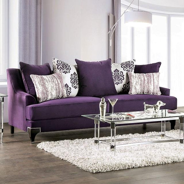 Furniture of America Sisseton Stationary Fabric Sofa SM2208-SF IMAGE 1