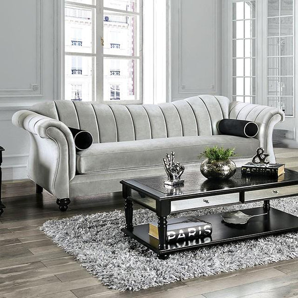 Furniture of America Marvin Stationary Fabric Sofa SM2227-SF IMAGE 1