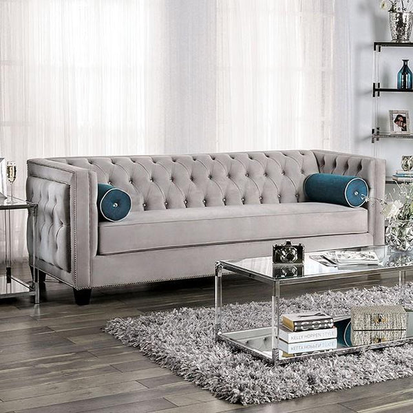Furniture of America Silvan Stationary Fabric Sofa SM2283-SF IMAGE 1