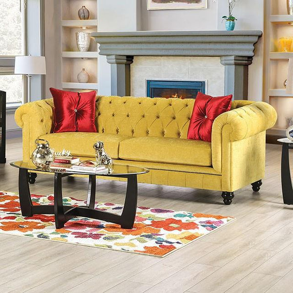 Furniture of America Eliza Stationary Fabric Sofa SM2284-SF IMAGE 1
